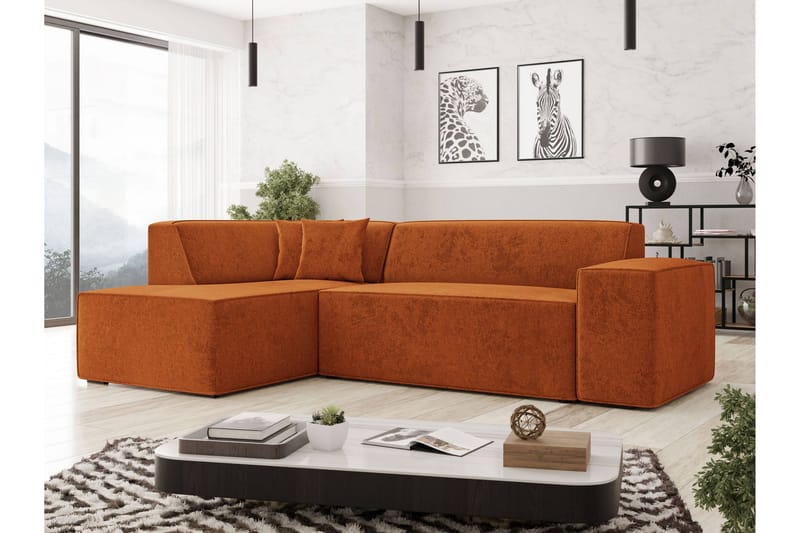 Slucajno Soffa m. Schäslong 4-sits - Orange - Möbler - Soffa - Divansoffor & schäslongsoffa