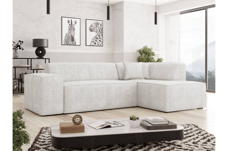 Slucajno Soffa m. Schäslong 4-sits - Vit - Möbler - Soffa - Divansoffor & schäslongsoffa
