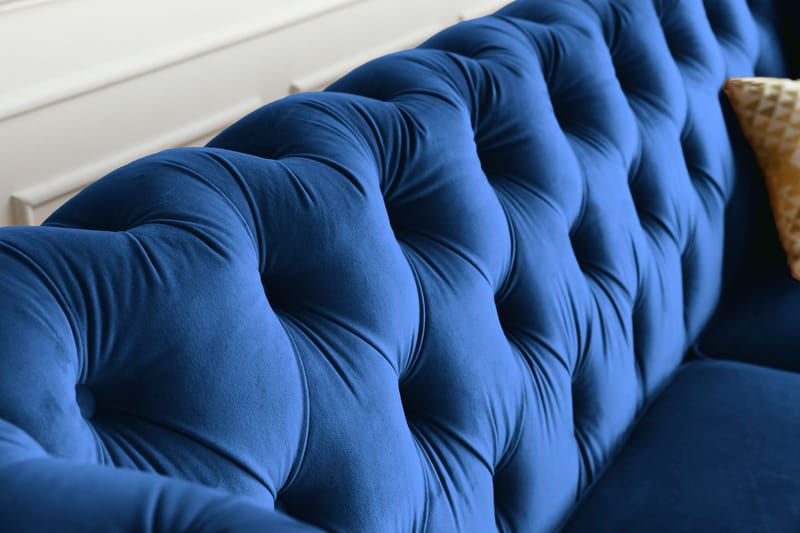Soffa 2-sits chesterfield blå - Milton - Blå - Möbler - Soffa - Chesterfield soffa