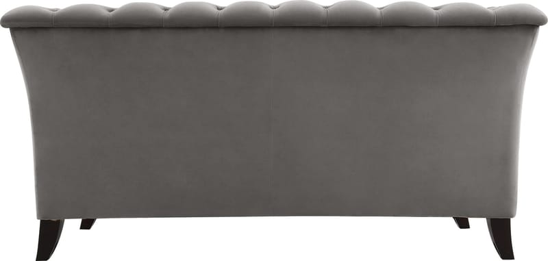 Soffa 2-sits chesterfield grå - Henry - Grå sammet - Möbler - Soffa - Chesterfield soffa