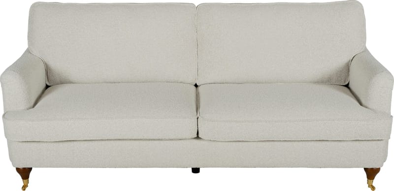 Soffa 210 cm bred Howard Watford Deluxe i bouclé - Vit - Möbler - Soffa - Howardsoffor