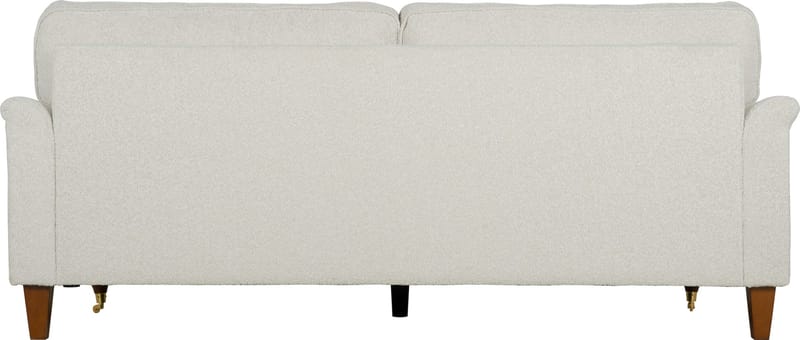 Soffa 210 cm bred Howard Watford Deluxe i bouclé - Vit - Möbler - Soffa - Howardsoffor