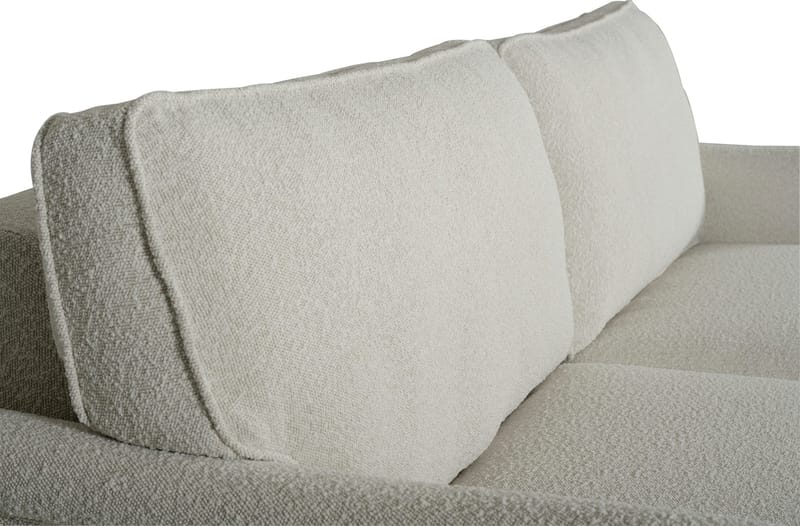 Soffa 210 cm bred Howard Watford Deluxe i bouclé - Vit - Möbler - Soffa - Howardsoffor