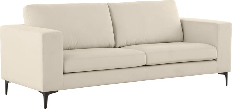 Soffa 3-sits beige - Aspen - Beige - Möbler - Soffa - Sammetssoffa