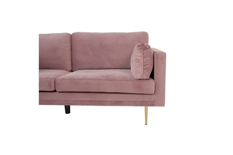 Soffa 3-sits Boom - Rosa - Möbler - Soffa - Sammetssoffa