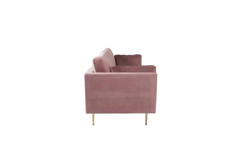 Soffa 3-sits Boom - Rosa - Möbler - Soffa - Sammetssoffa