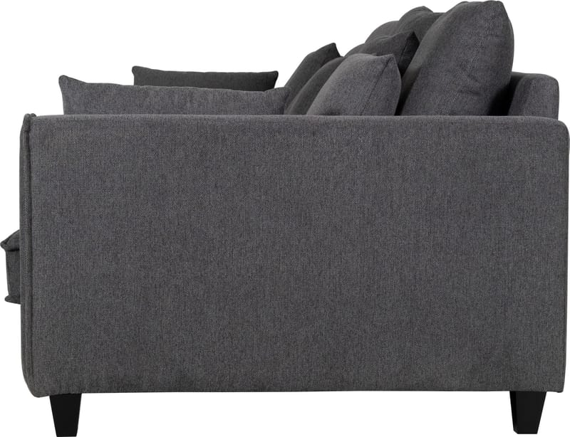 Soffa 4-sits 270 cm antracit tyg - Brandy - Antracit - Möbler - Soffa - Sammetssoffa