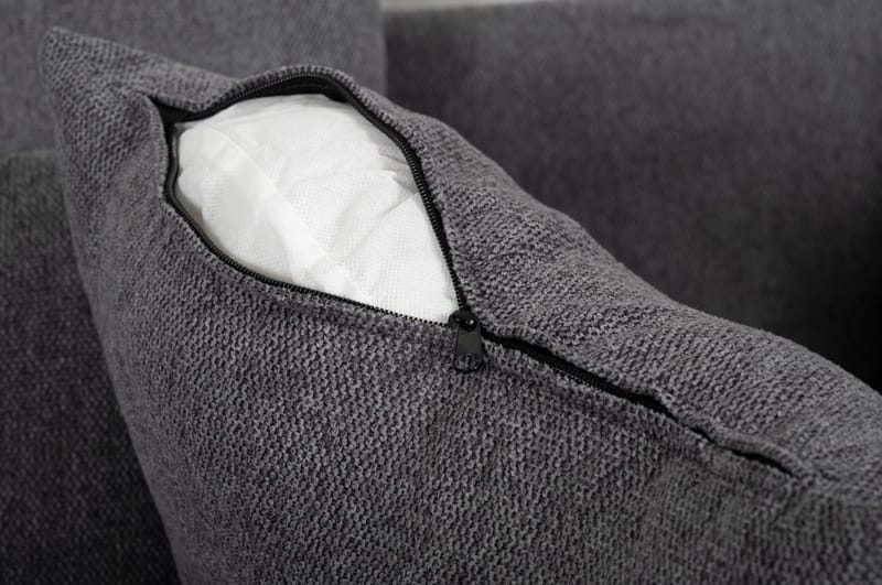 Soffa 4-sits 270 cm antracit tyg - Brandy - Antracit - Möbler - Soffa - Sammetssoffa