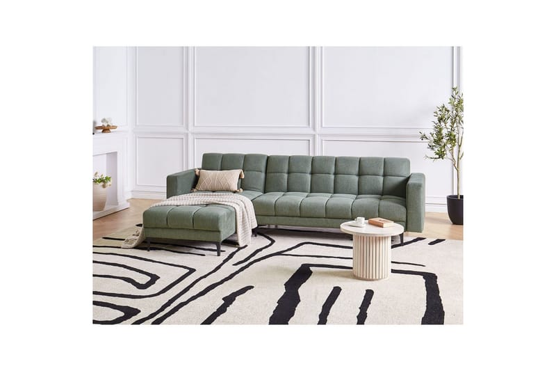 Soffa Alnes Grön/Svart - Grön/Svart - Möbler - Soffa - Soffgrupp