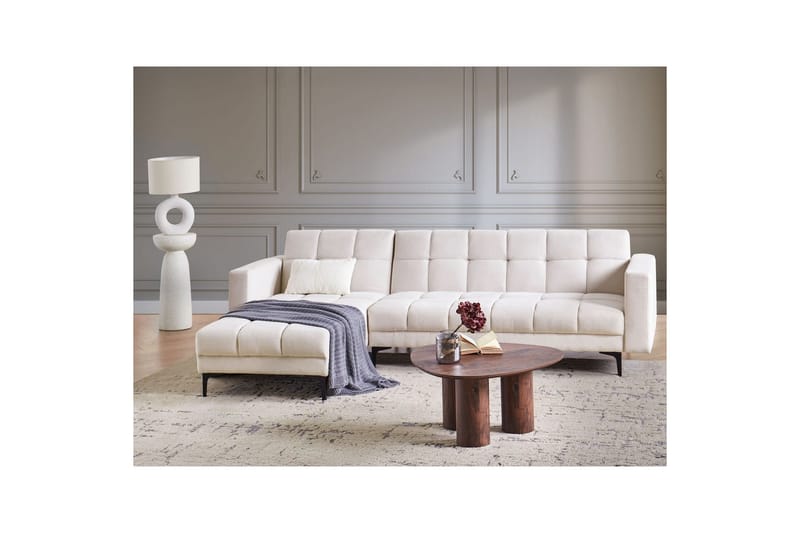 Soffa Alnes Off-white/Svart - Off-white/Svart - Möbler - Soffa - Soffgrupp