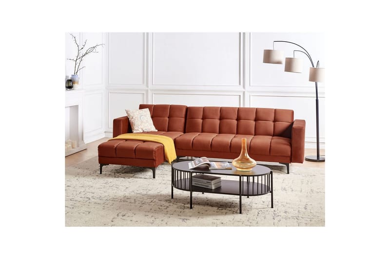 Soffa Alnes Röd/Svart - Röd/Svart - Möbler - Soffa - Soffgrupp
