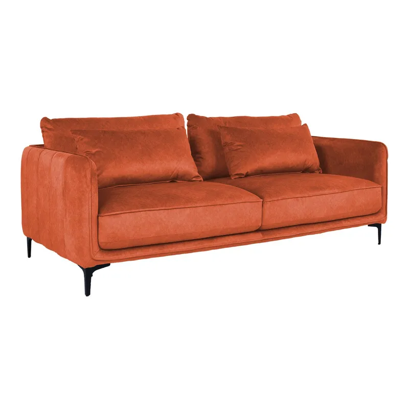 Soffa Bianka 3-sits - orange - Möbler - Soffa - Sammetssoffa