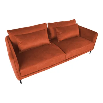 Soffa Bianka 3-sits - orange - Möbler - Soffa - Sammetssoffa