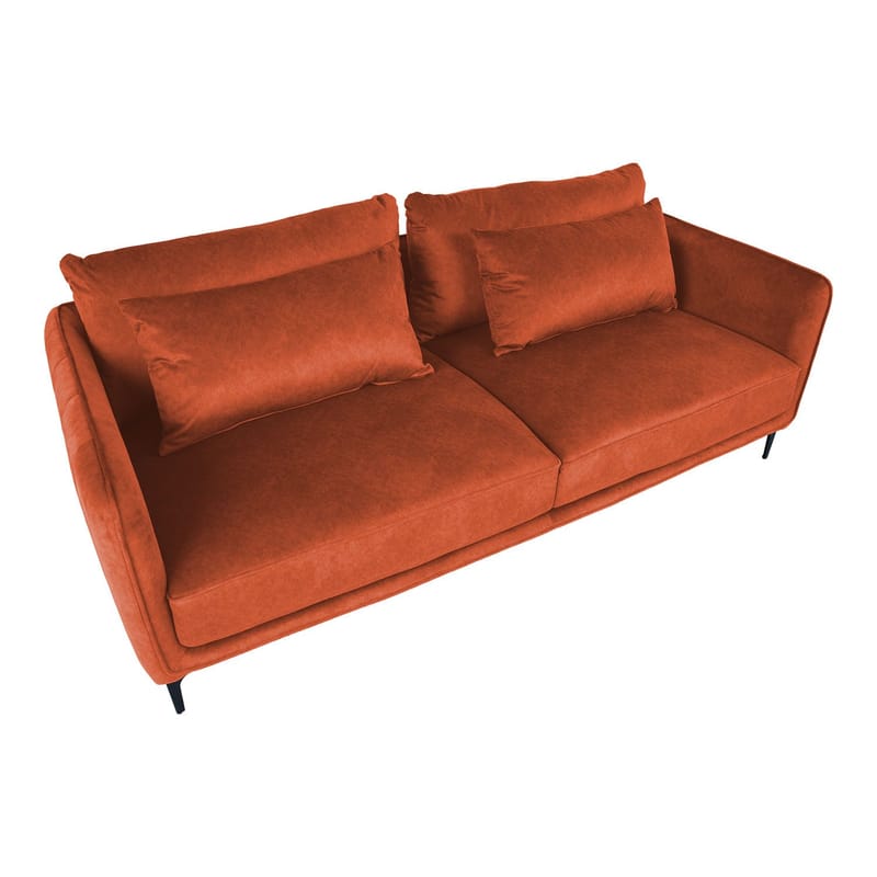 Soffa Bianka 3-sits - orange - Möbler - Soffa - Sammetssoffa