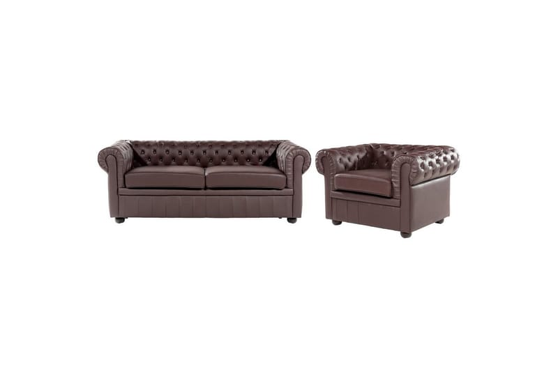 Soffa Chesterfield Brun - Brun - Möbler - Soffa - Soffgrupp