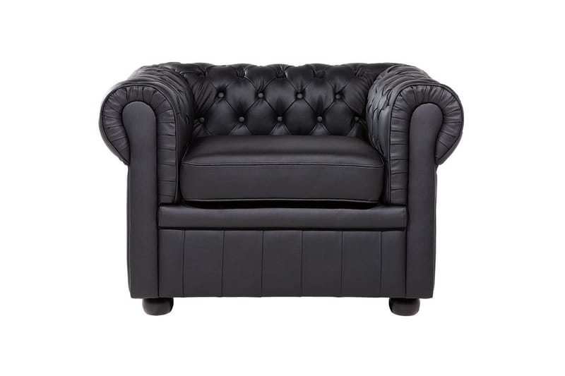 Soffa Chesterfield Svart, brun - Svart, brun - Möbler - Soffa - Soffgrupp