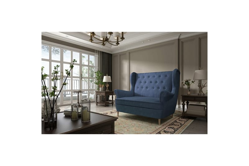 Soffa Eltap Aros 150x103x90 cm - Omega 86, Blå - Möbler - Soffa - 2 sits soffa