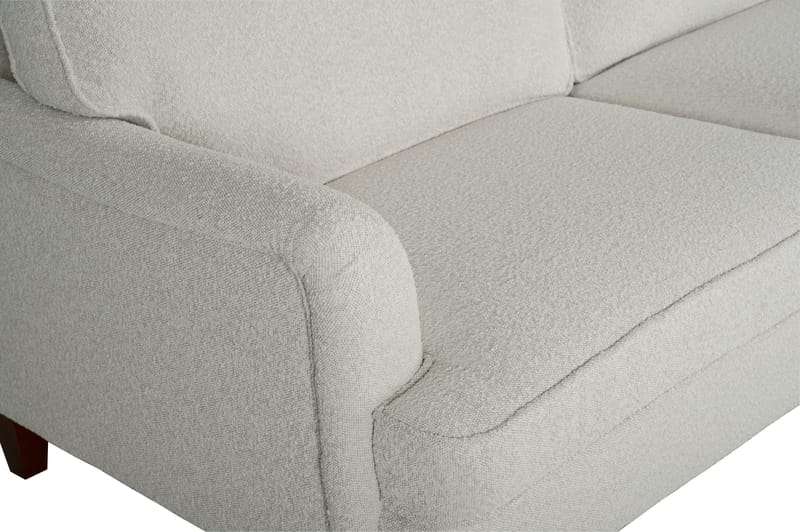 Soffa Howard 2-sits i bouclé 187 cm - Vit - Möbler - Soffa - Howardsoffor