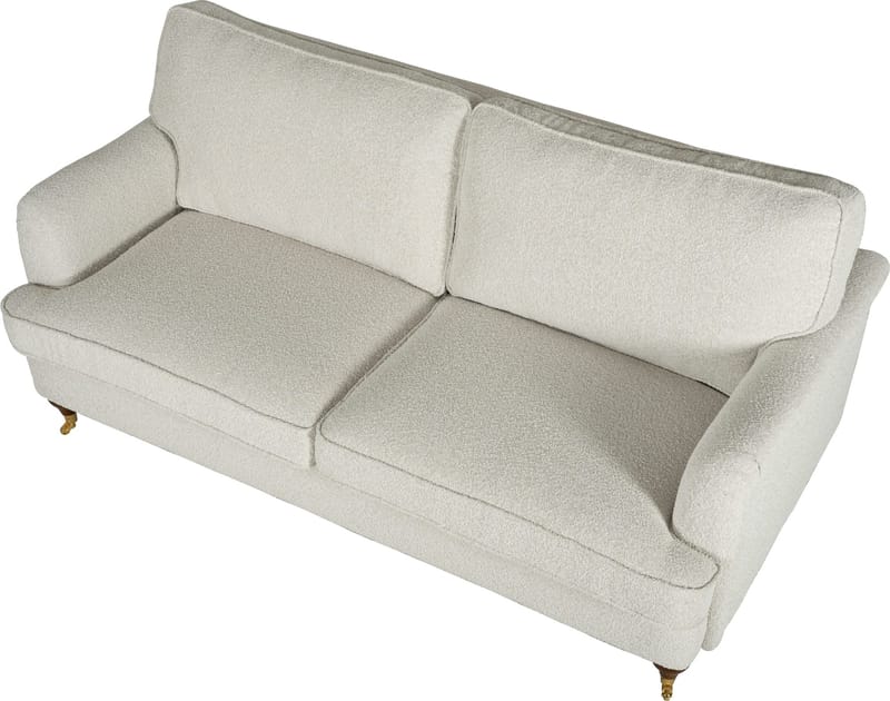 Soffa Howard 2-sits i bouclé 187 cm - Vit - Möbler - Soffa - Howardsoffor