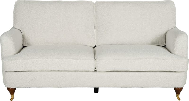 Soffa Howard 2-sits i bouclé 187 cm - Vit - Möbler - Soffa - Howardsoffor