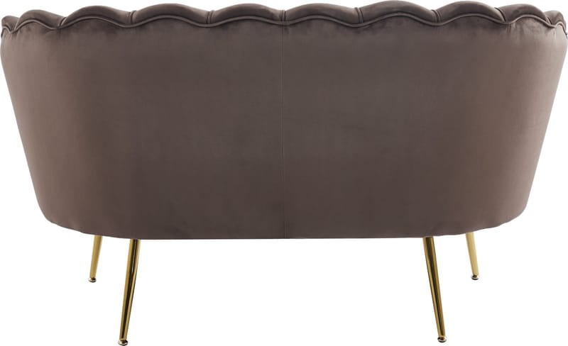 Soffa i brun sammet - Kingsley - Brun - Möbler - Soffa - Sammetssoffa