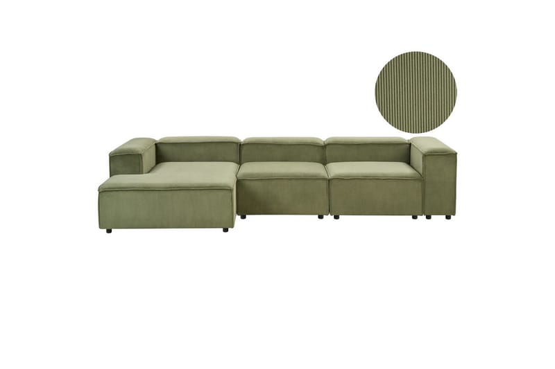Soffa i höger hörn Ardal Grön/Svart - Grön/Svart - Möbler - Soffa - Soffgrupp