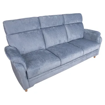Soffa Ingrid 3-sits - gråblå - Möbler - Soffa - Sammetssoffa