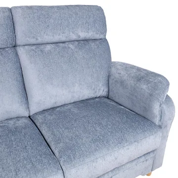 Soffa Ingrid 3-sits - gråblå - Möbler - Soffa - Sammetssoffa