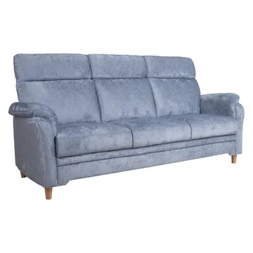 Soffa Ingrid 3-sits - gråblå - Möbler - Soffa - Sammetssoffa