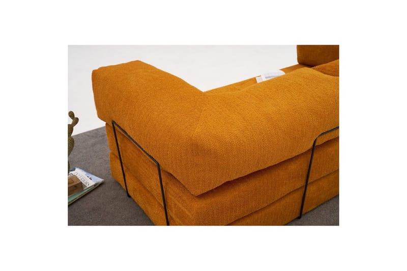 Soffa med 3 sittplatser Selorbury Soffa Apelsin - Apelsin - Möbler - Soffa - Bäddsoffa
