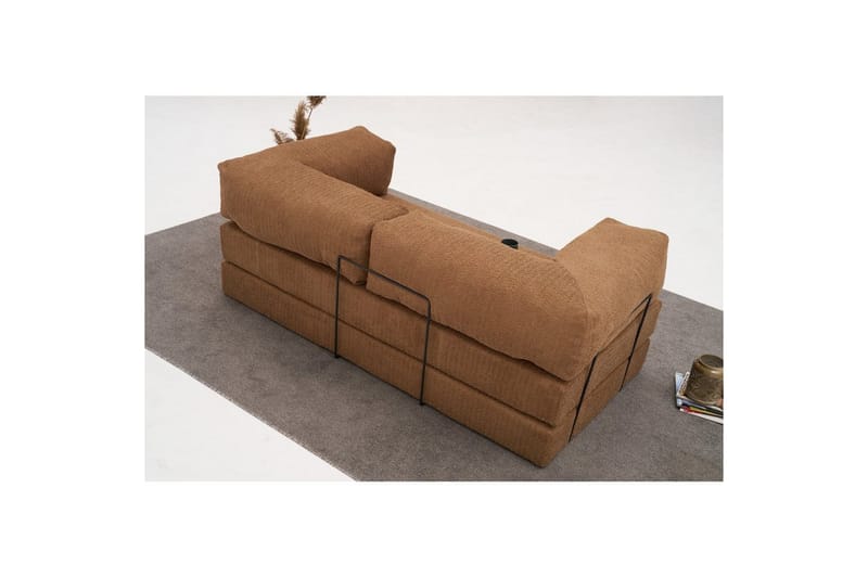 Soffa med 3 sittplatser Selorbury Soffa Brun - Brun - Möbler - Soffa - Bäddsoffa