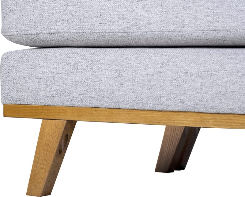 Soffa med vändbar divan grå 283 cm - Grå - Möbler - Soffa - Divansoffor & schäslongsoffa