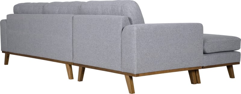 Soffa med vändbar divan grå 283 cm - Grå - Möbler - Soffa - Divansoffor & schäslongsoffa