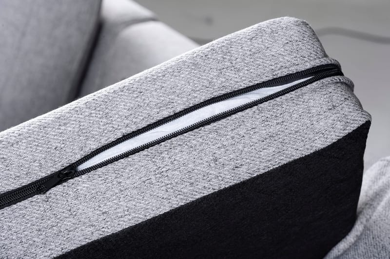 Soffa med vändbar divan grå 283 cm - Grå - Möbler - Soffa - Divansoffor & schäslongsoffa