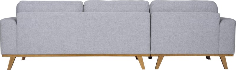 Soffa med vändbar divan grå 283 cm - Grå - Möbler - Soffa - Divansoffor & schäslongsoffa