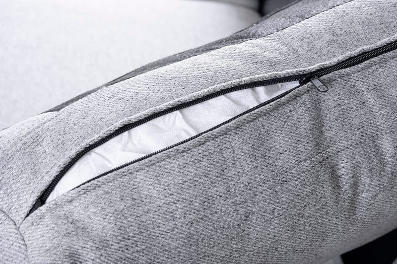 Soffa med vändbar divan grå 283 cm - Grå - Möbler - Soffa - Divansoffor & schäslongsoffa