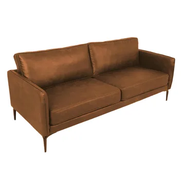 Soffa Sofia 3-sits - Brun - Möbler - Soffa - Skinnsoffor