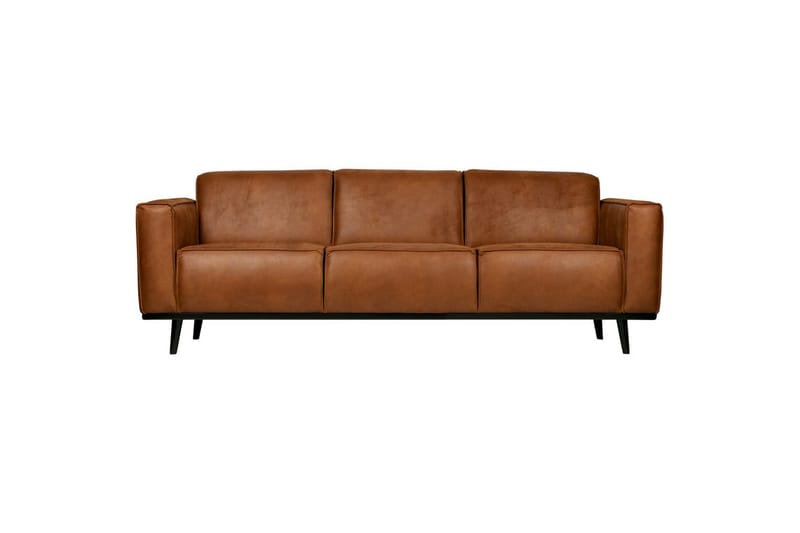 Soffa Statement 3-sits - Cognac, 35% Läder / 65% Pes - Möbler - Soffa - Skinnsoffor