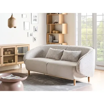 Soffa Umea - Beige, ljust trä - Möbler - Soffa - 3 sits soffa