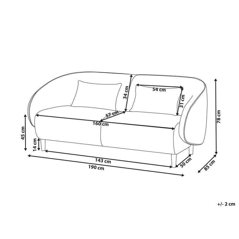 Soffa Umea - Grönt, ljust trä - Möbler - Soffa - 3 sits soffa