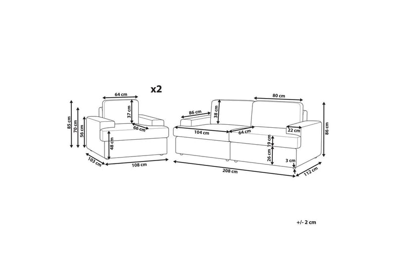 Soffgrupp Alla Beige - Beige - Möbler - Soffa - Soffgrupp
