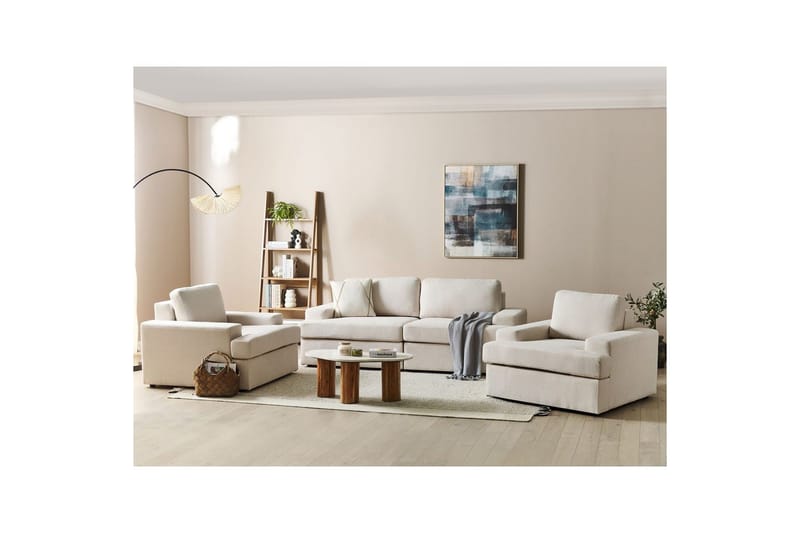 Soffgrupp Alla Beige - Beige - Möbler - Soffa - Soffgrupp