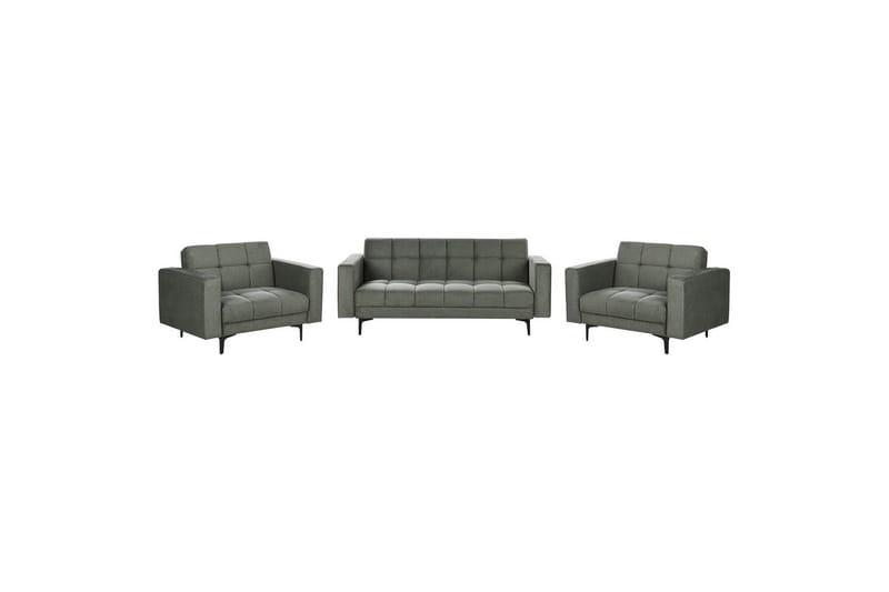 Soffgrupp Alnes Grön/Svart - Grön/Svart - Möbler - Soffa - Soffgrupp