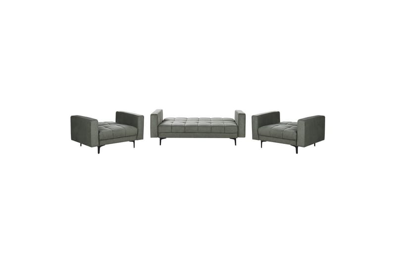 Soffgrupp Alnes Grön/Svart - Grön/Svart - Möbler - Soffa - Soffgrupp