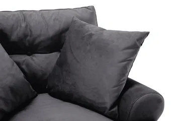 Andrew Soffgrupp 3+2 Sammet - Mörkgrå - Möbler - Soffa - Soffgrupp - Soffgrupp 3 2 1