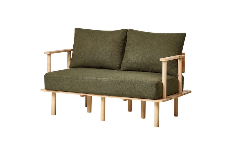 Soffgrupp Asker Grönt, ljust trä - Grönt, ljust trä - Möbler - Soffa - Soffgrupp