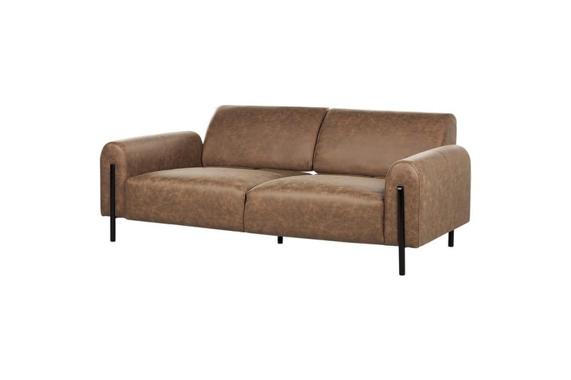 Soffgrupp Askim Brun/Svart, Polyester - Brun/Svart, Polyester - Möbler - Soffa - Soffgrupp