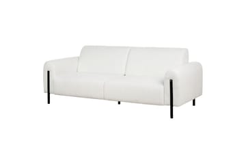 Soffgrupp Askim Vit/Svart, Bouclé - Vit/Svart, Bouclé - Möbler - Soffa - Soffgrupp