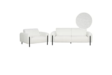 Soffgrupp Askim Vit/Svart, Bouclé