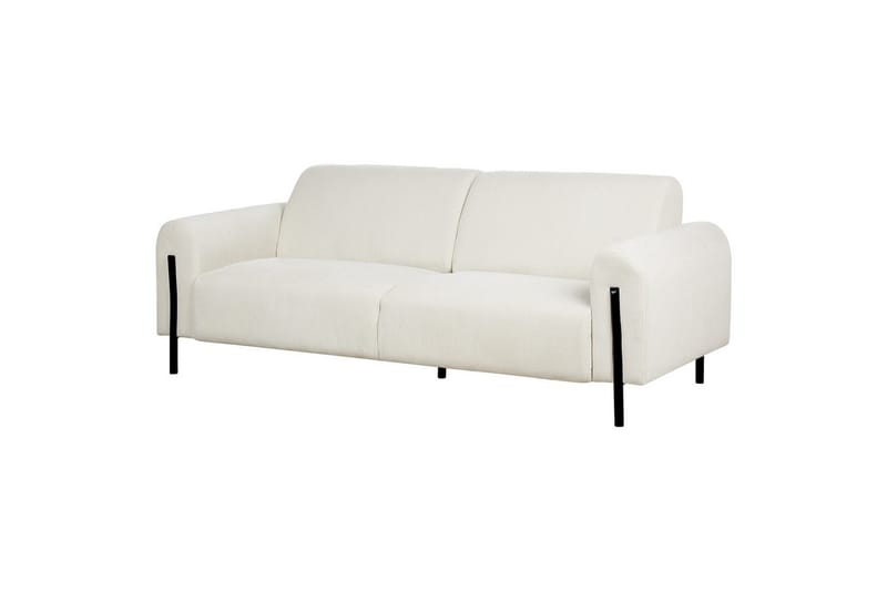 Soffgrupp Askim Vit/Svart, Manchestertyg - Vit/Svart, Manchestertyg - Möbler - Soffa - Soffgrupp